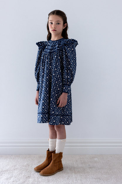 Steph The Label Trellis Printed Cord Dress