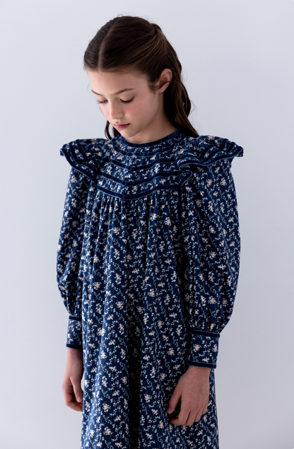 Steph The Label Trellis Printed Cord Dress