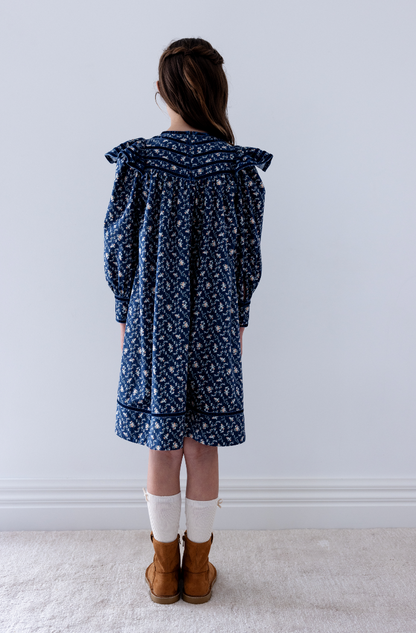 Steph The Label Trellis Printed Cord Dress