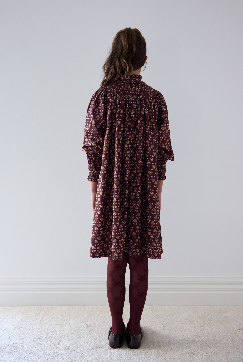 Steph The Label Girls Wallpaper Printed Cord Dress
