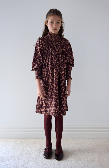 Steph The Label Girls Wallpaper Printed Cord Dress