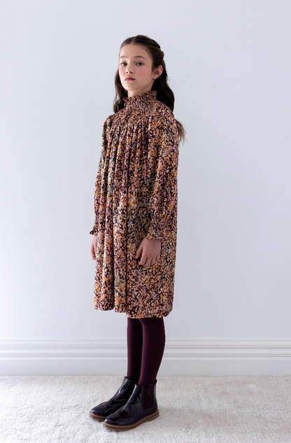 Steph The Label Speckle Printed Cord Dress