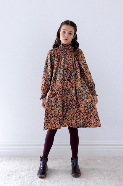 Steph The Label Speckle Printed Cord Dress