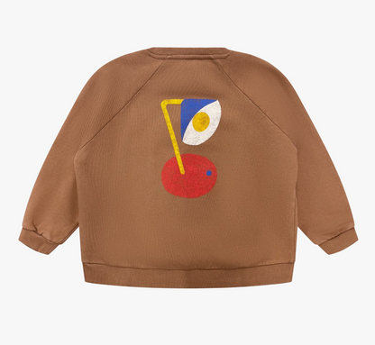 Piupiuchick Brown Print Sweatshirt