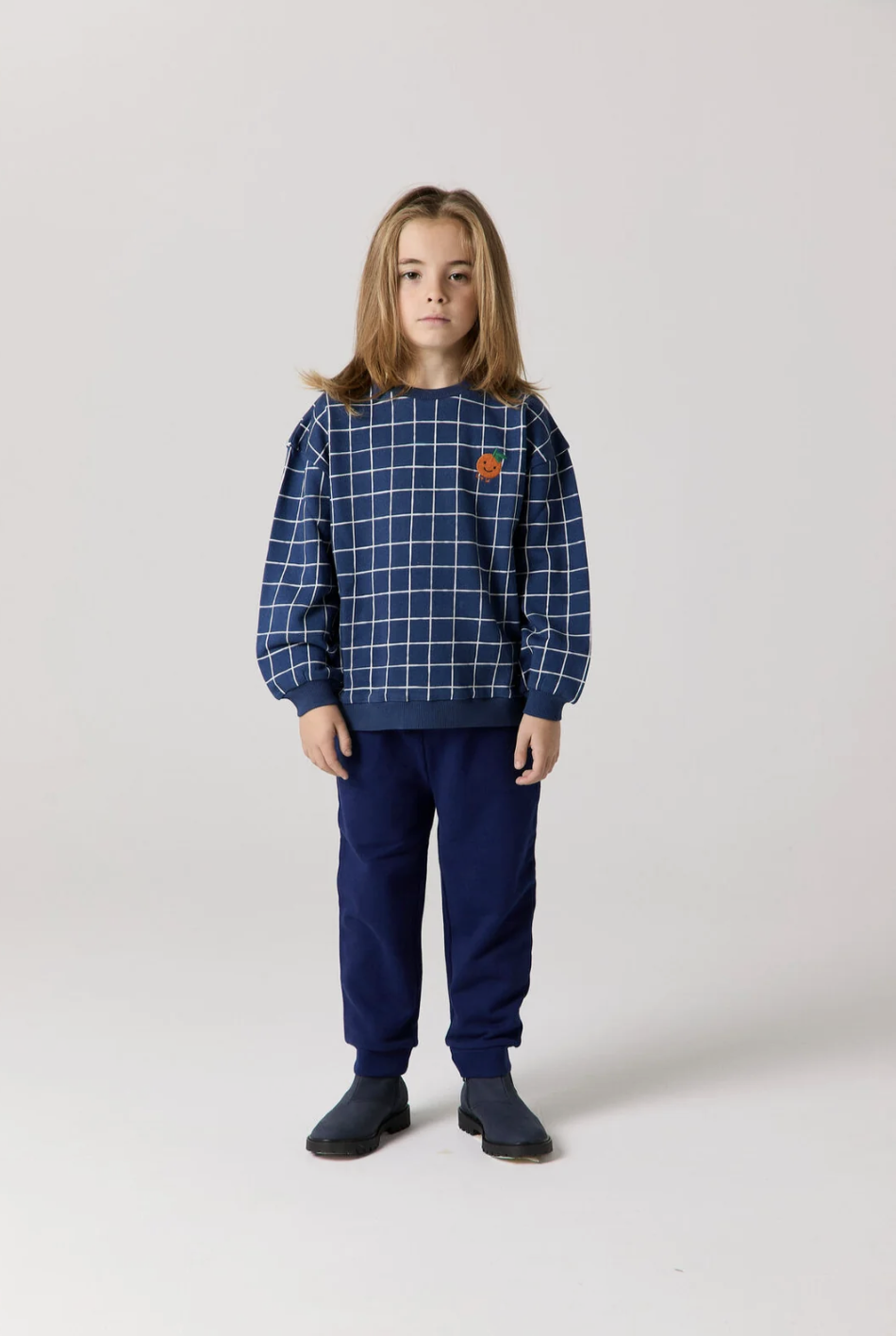 Wander &amp; Wonder Girls Ink Check Sweatshirt