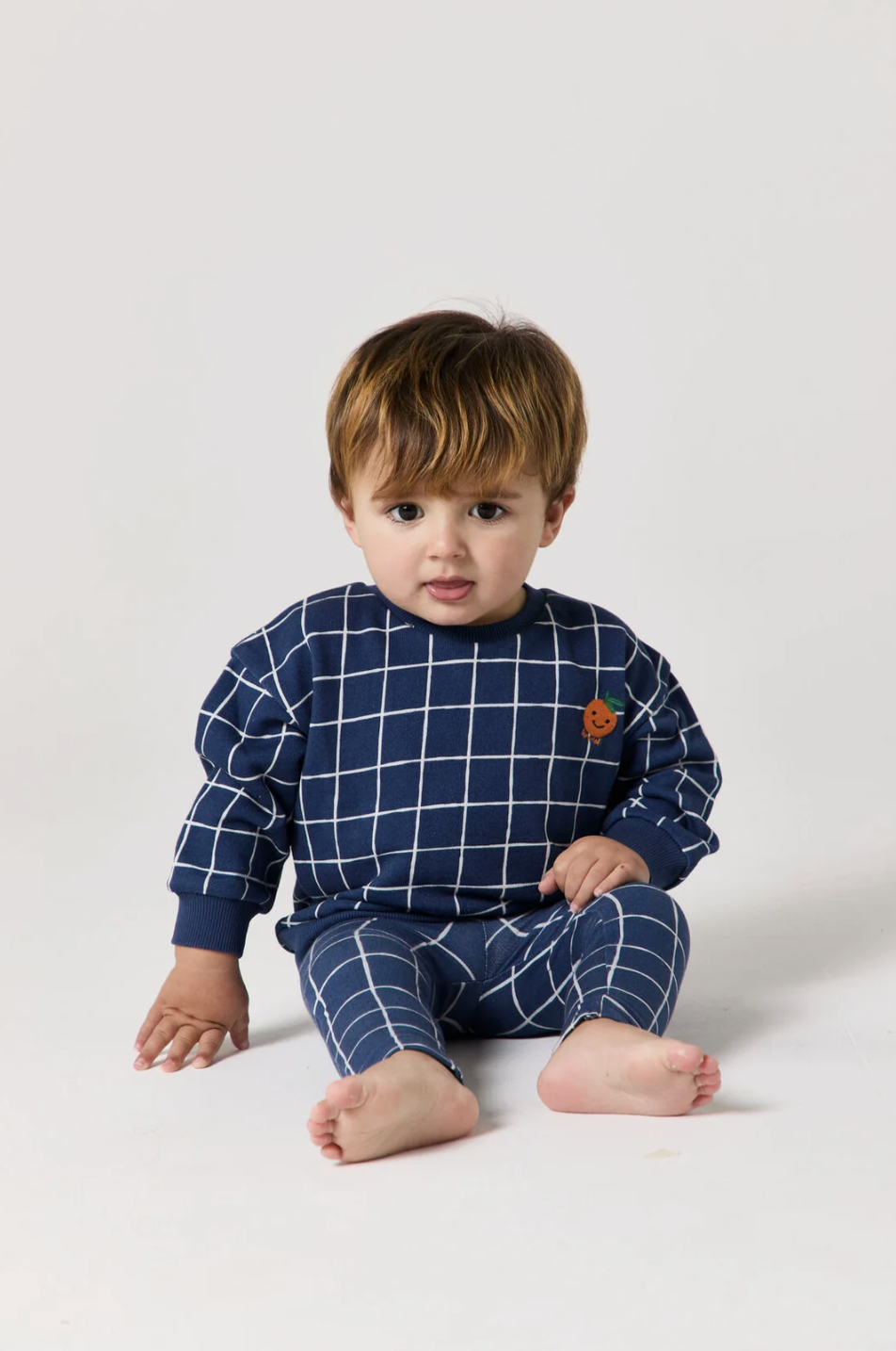 Wander &amp; Wonder Baby Ink Check Sweatshirt