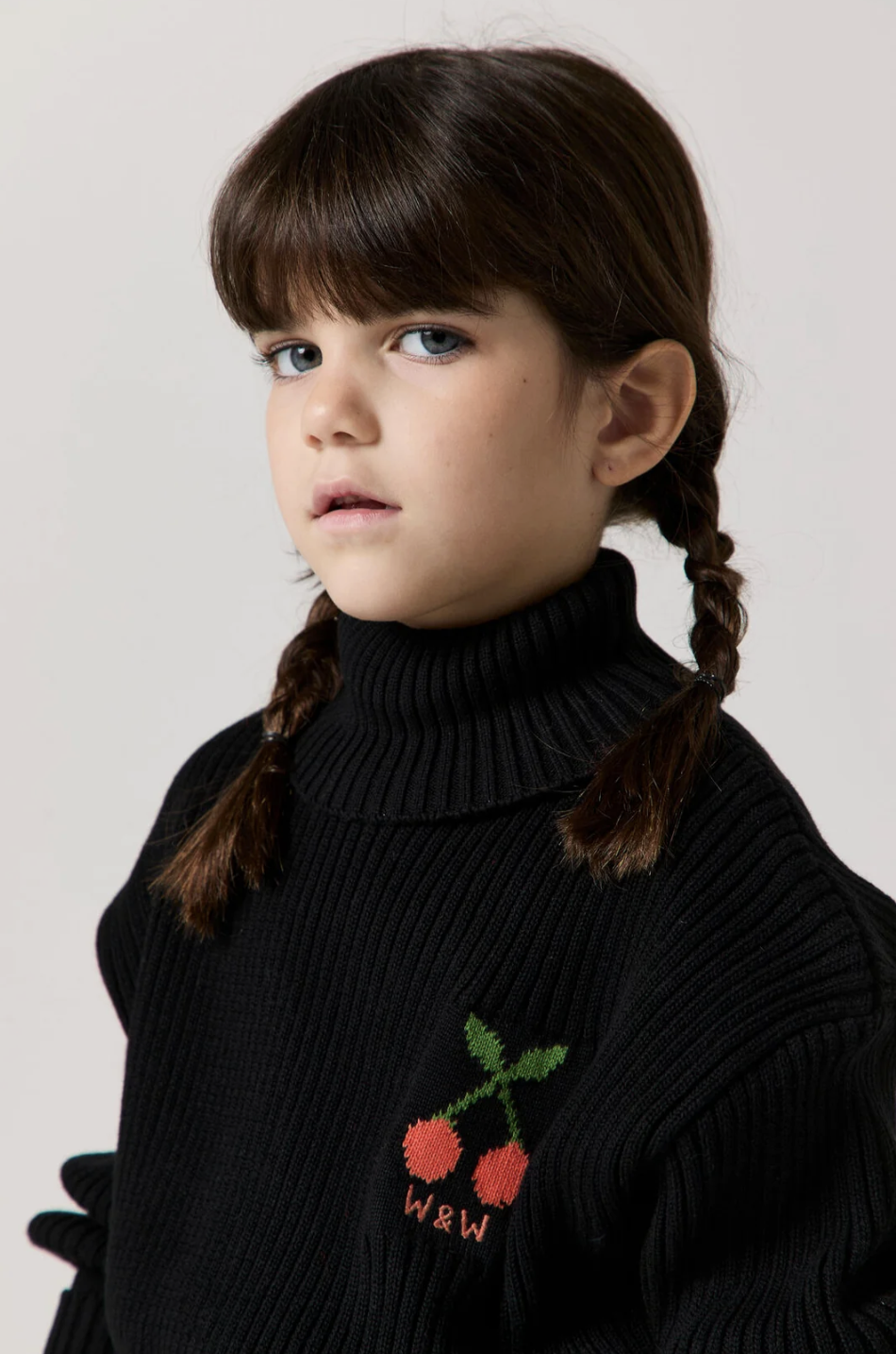 Wander &amp; Wonder Girls Black Turtleneck Pullover