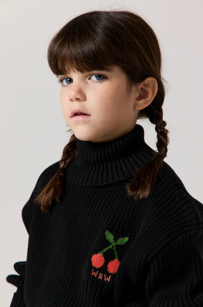 Wander &amp; Wonder Girls Black Turtleneck Pullover