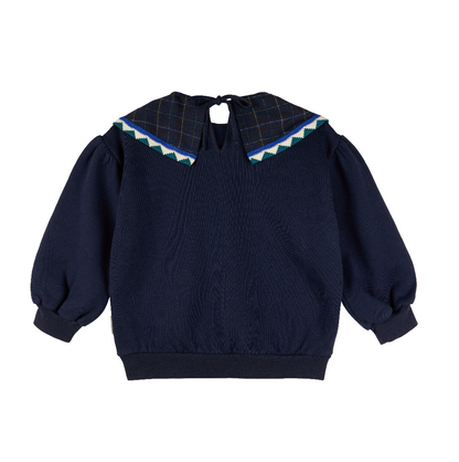 Morning Mess Therapy Midnight Blue Rosie Sweatshirt