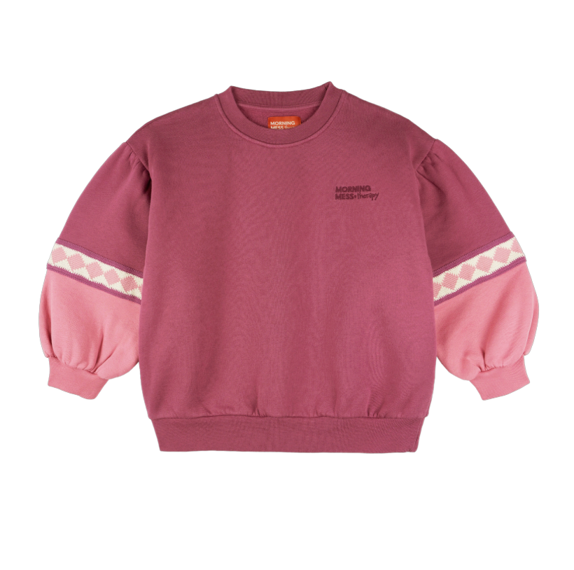 Morning Mess Therapy Girls Mauve Mati Sweatshirt