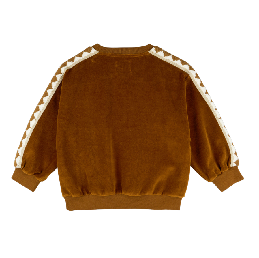 Morning Mess Therapy Caramel Velvet Nico Sweatshirt
