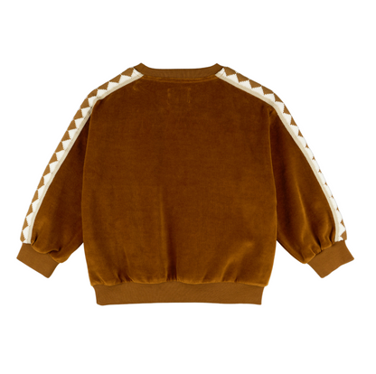 Morning Mess Therapy Caramel Velvet Nico Sweatshirt