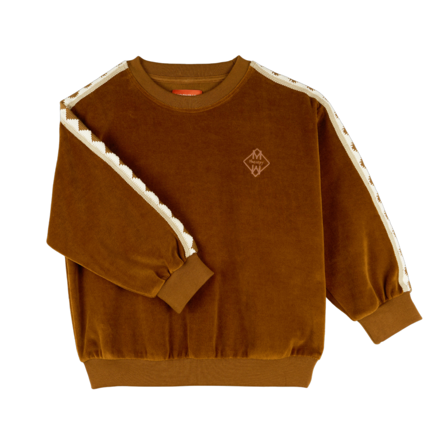 Morning Mess Therapy Caramel Velvet Nico Sweatshirt