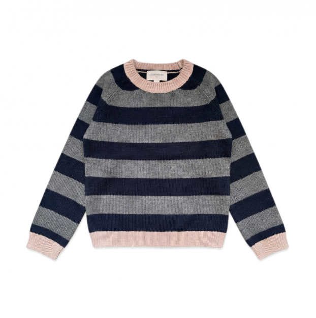 Louis Louise Girls Dark Grey/Dark Navy Renne Pull