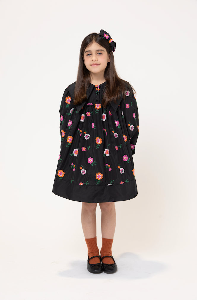 Piccola Ludo Girls Long Anya Fiori Multicolor Dress