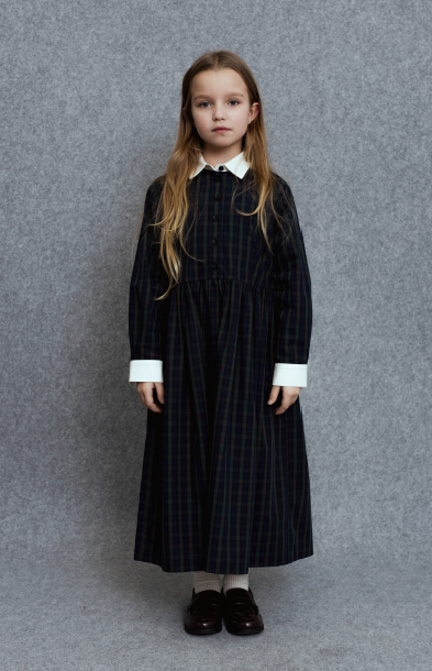 Unlabel Lagan Green Checks Dress