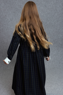 Unlabel Lagan Green Checks Dress