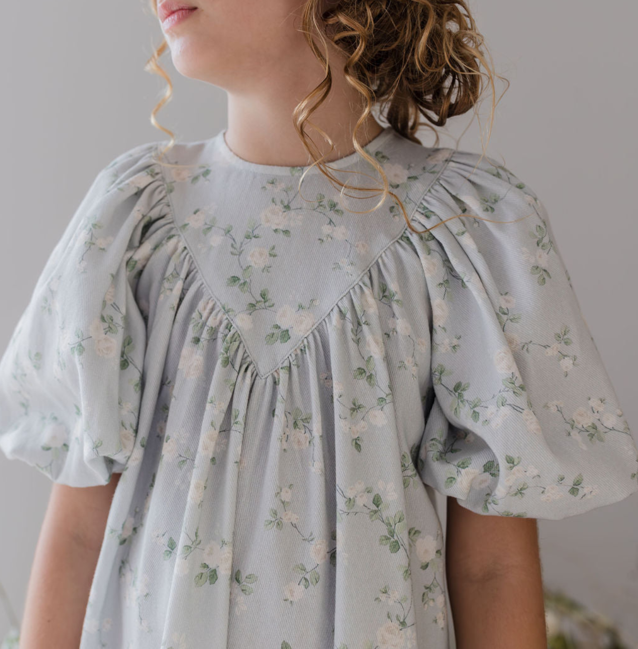 Steph Cream Bud Chambray Dress