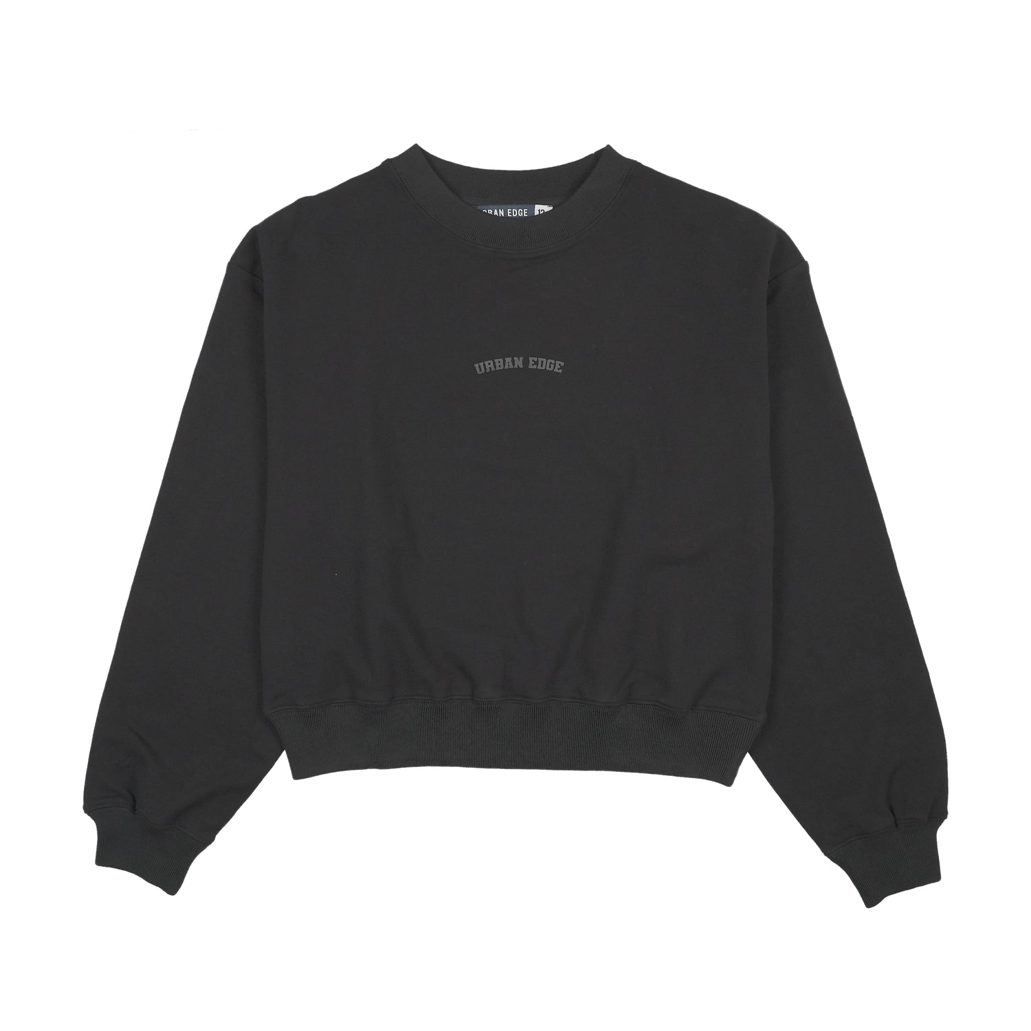 Urban Edge Teens Black Sweatset Sweatshirt