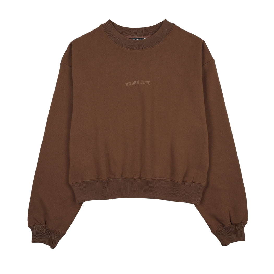 Urban Edge Teens Brown Sweatset Sweatshirt
