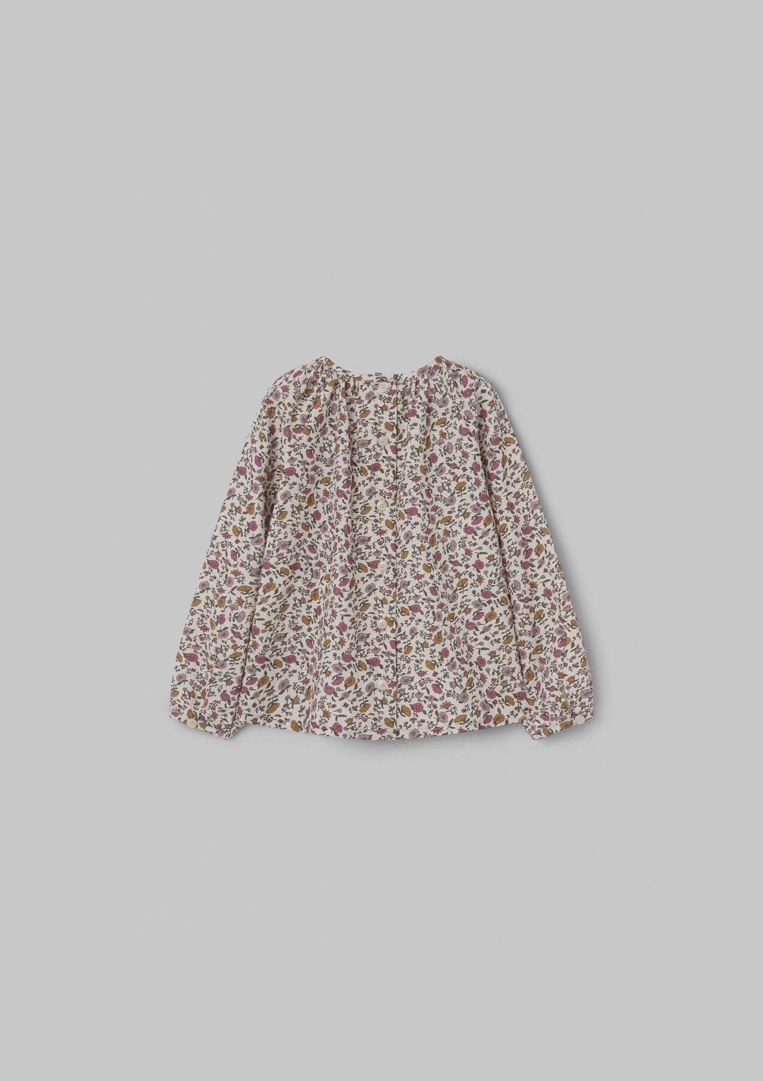 Popelin Baby Mauve Floral Raglan Sleeve Blouse
