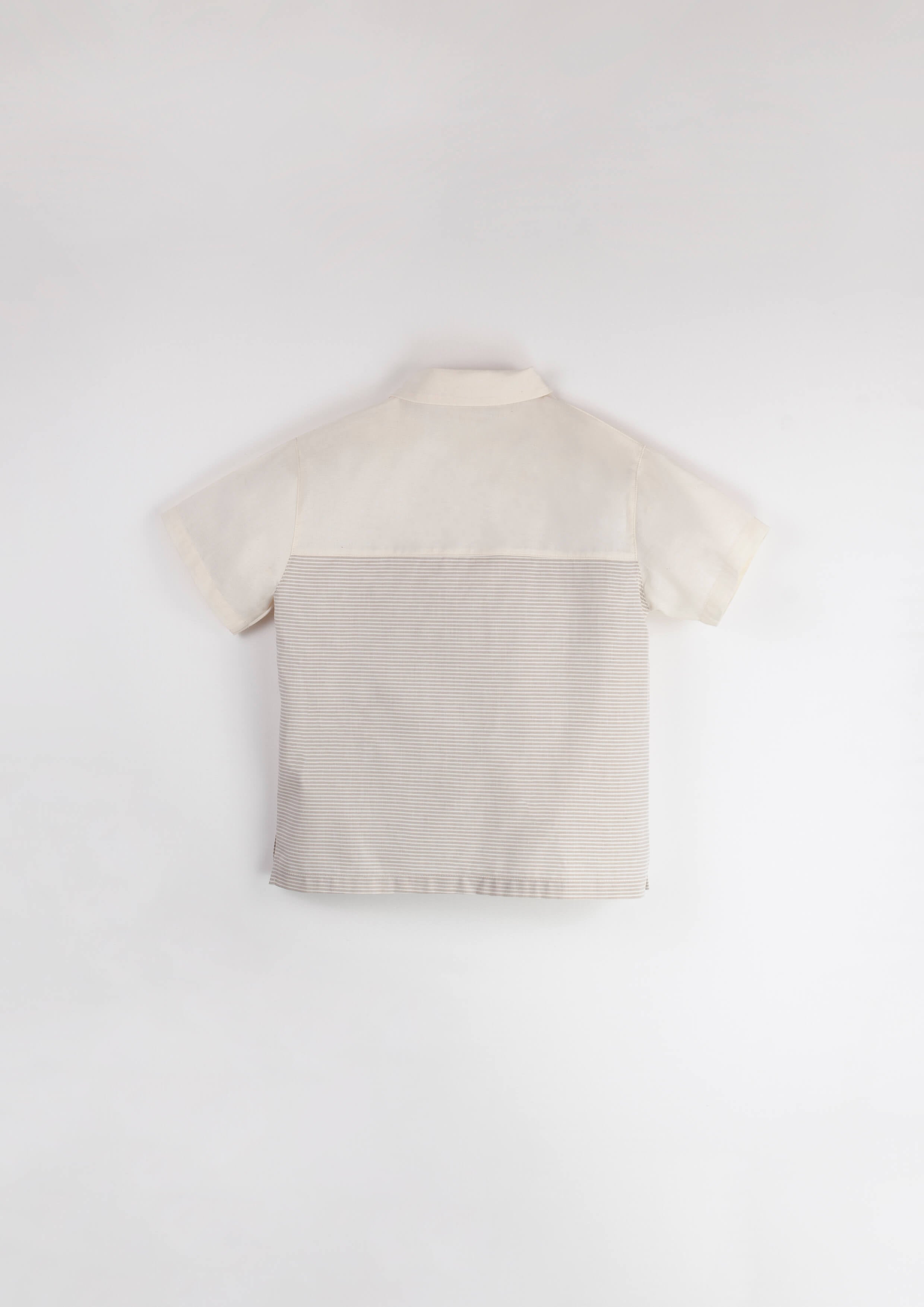 Popelin Sand Contrasting Shirt