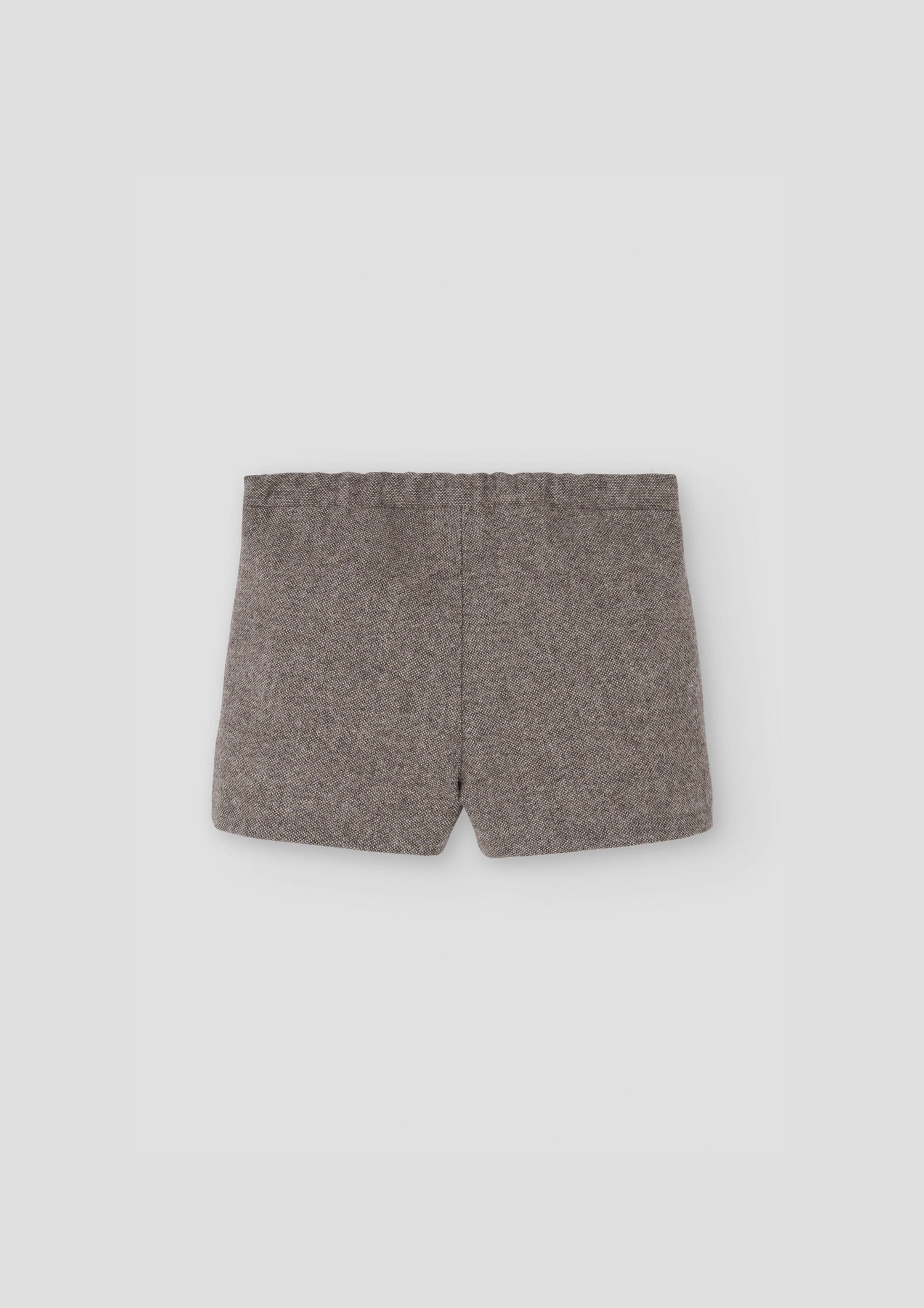 Popelin Brown Fleck Panelled Shorts