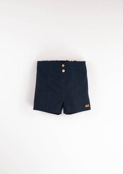 Popelin Navy Shorts