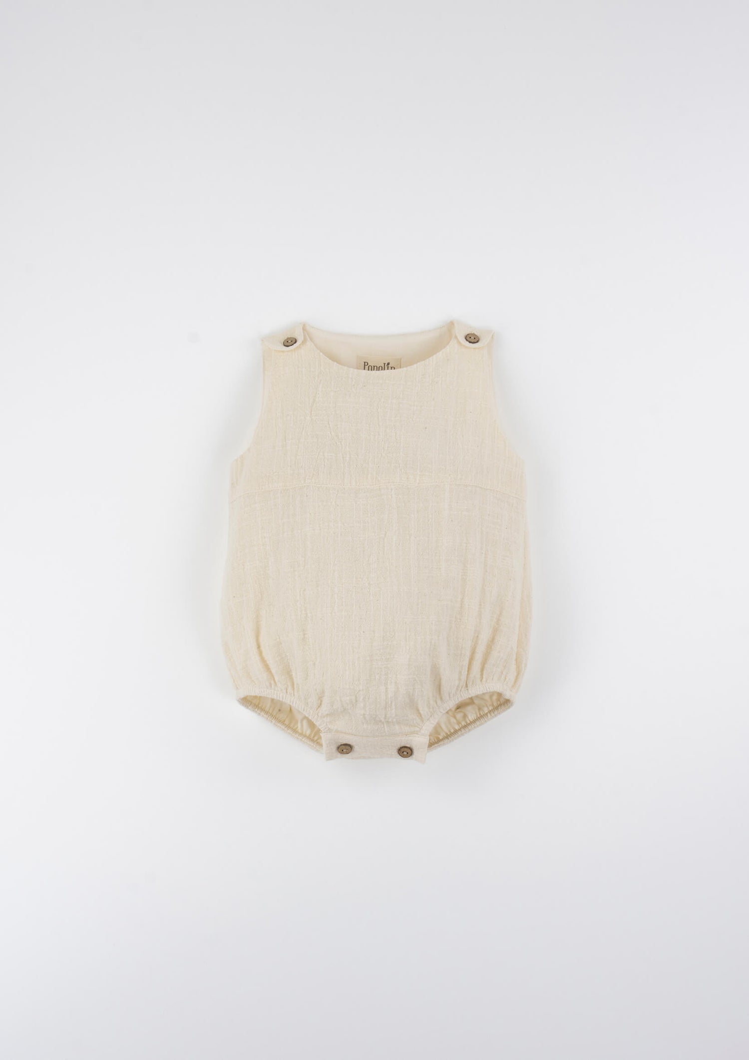 Popelin Off-White Baby Romper Suit