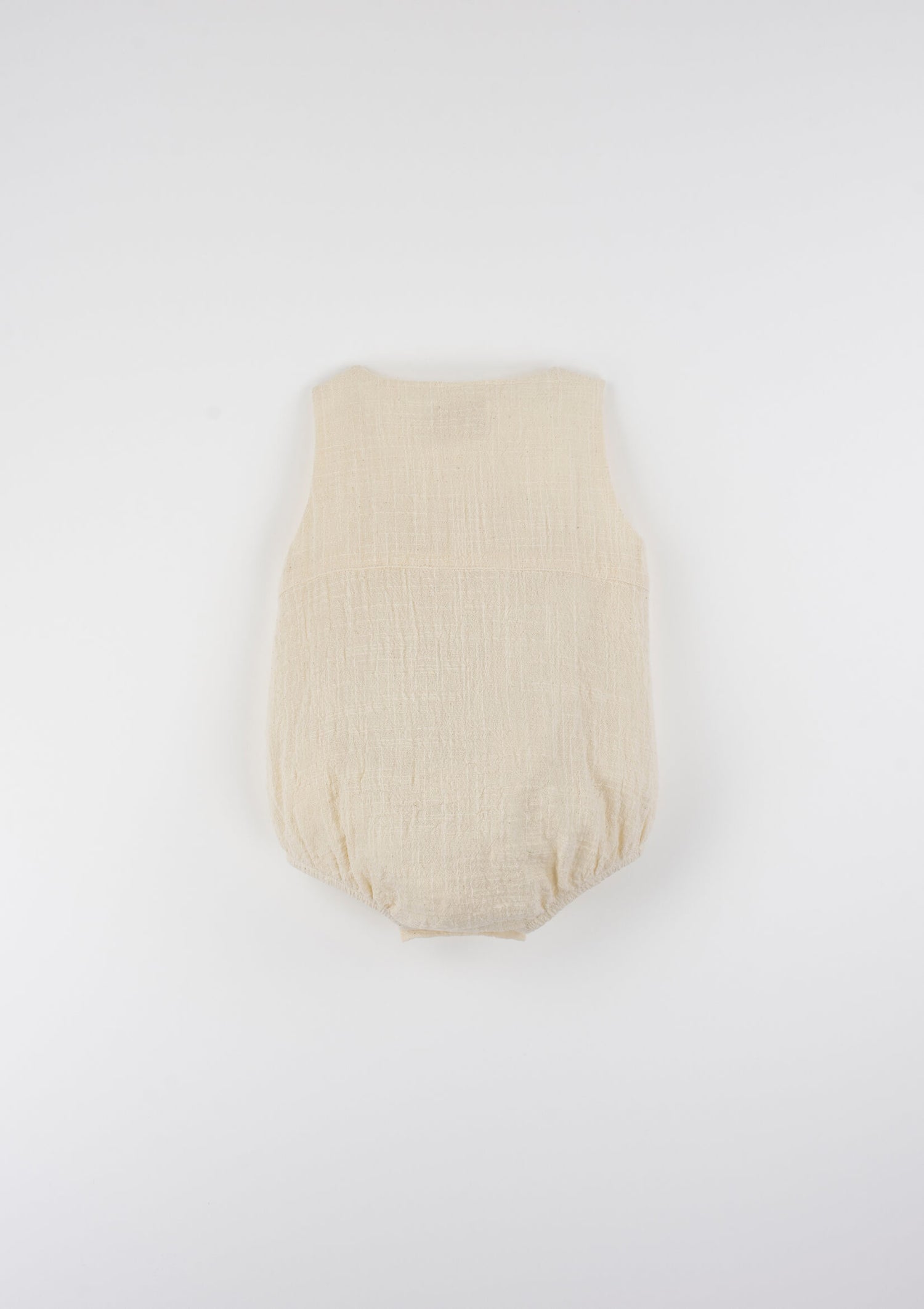 Popelin Off-White Baby Romper Suit