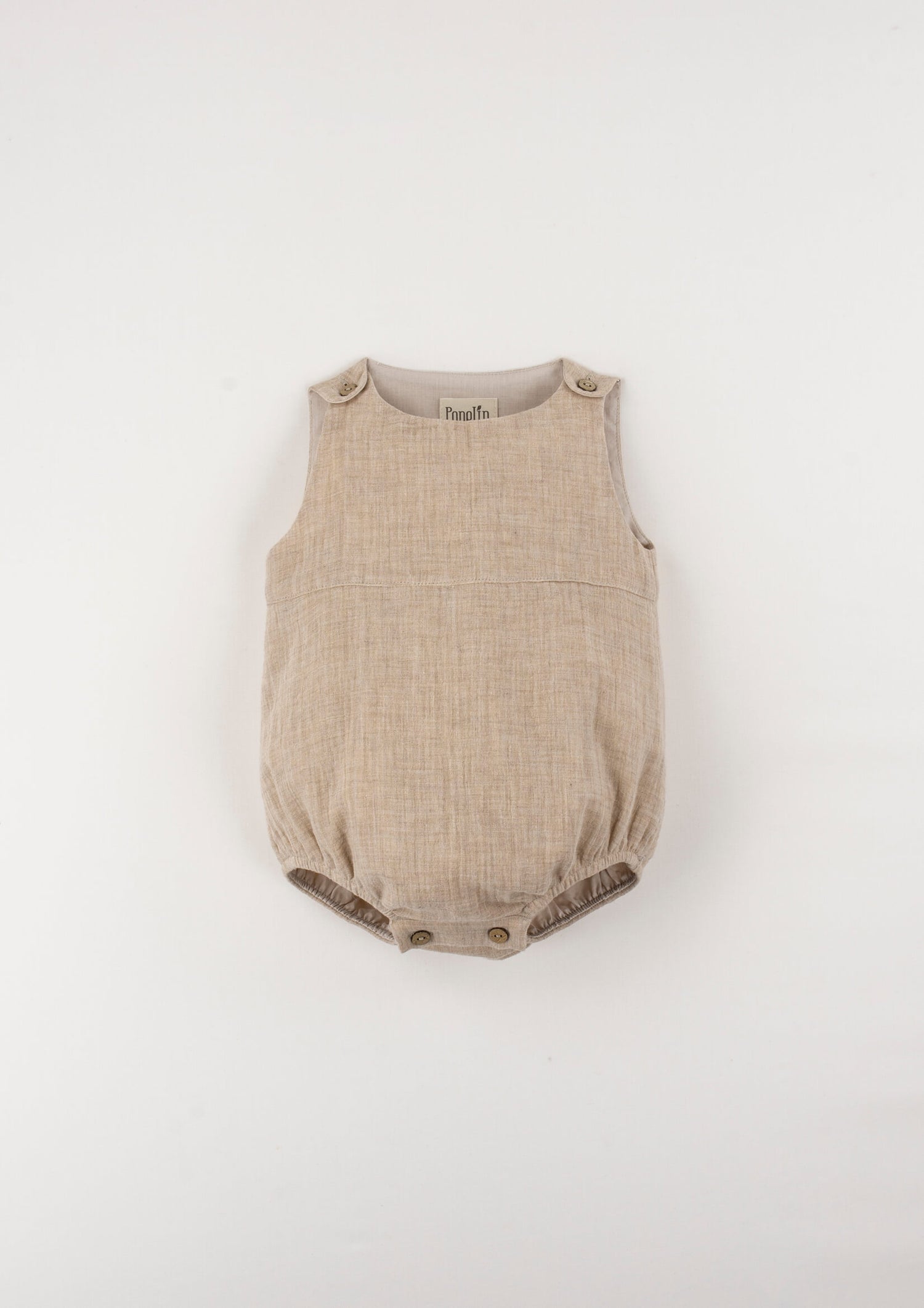 Popelin Sand Baby Romper Suit