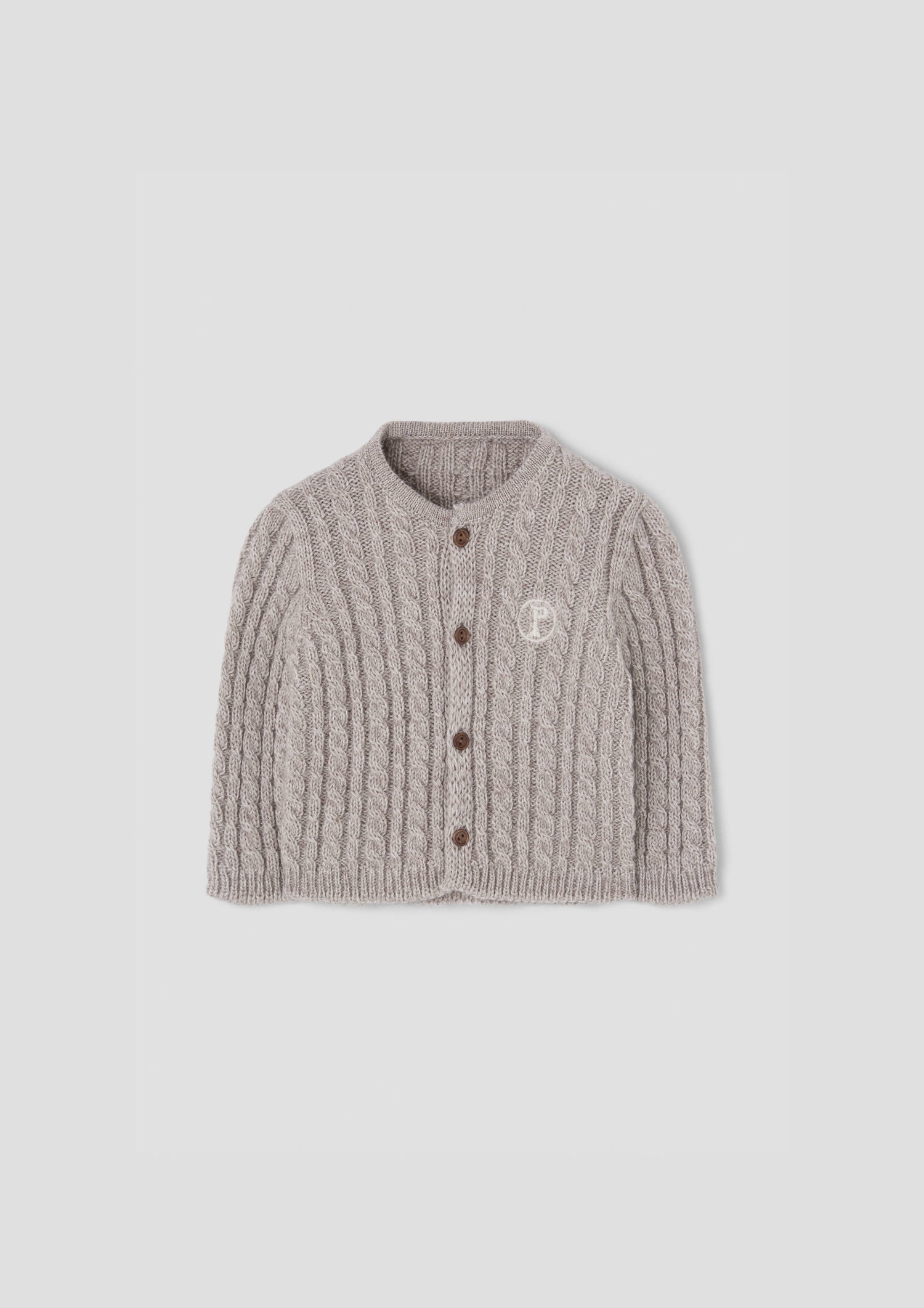 Popelin Sand Knitted Jacket