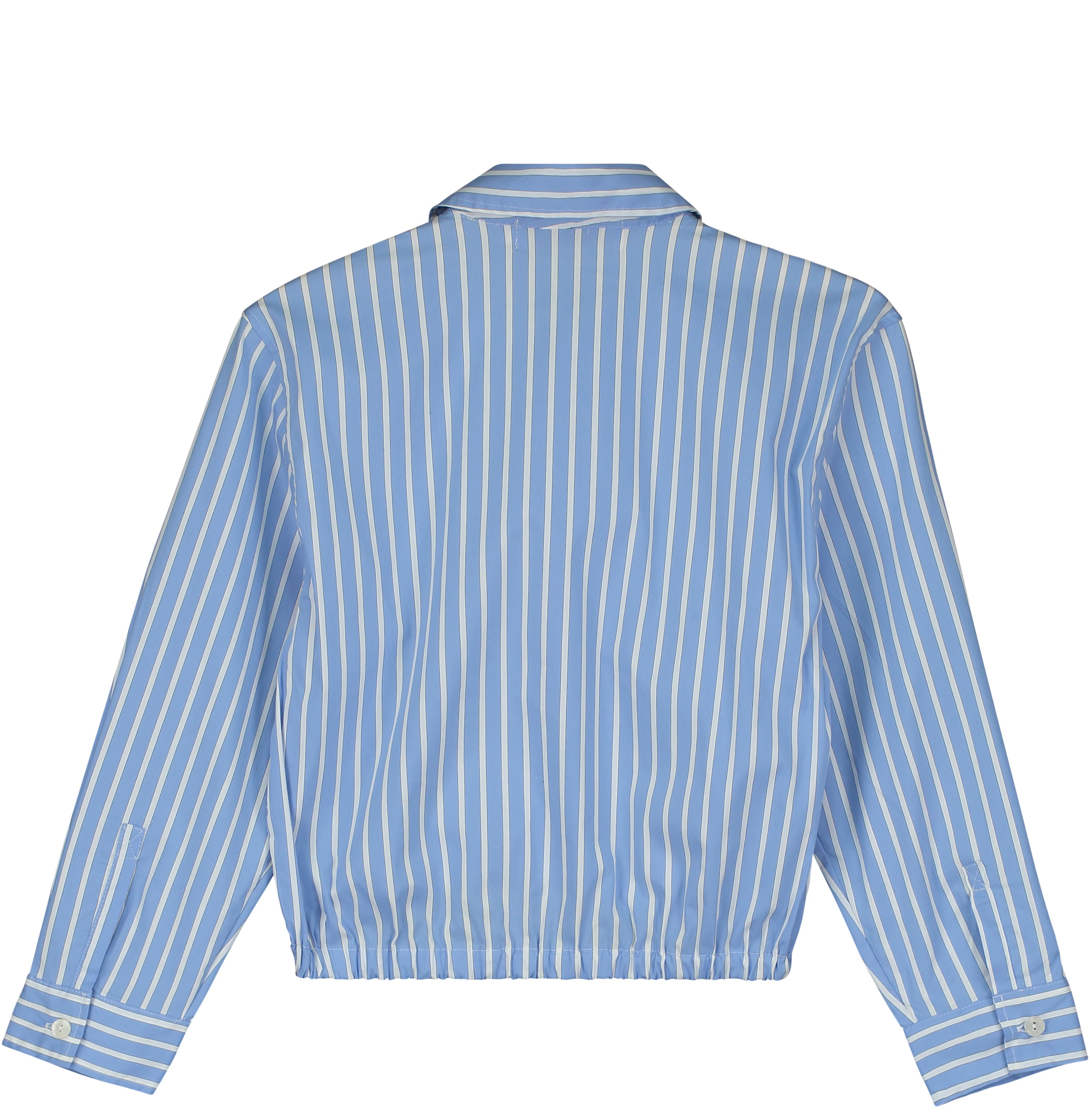 Tangerine Cropped Cotton Shirt