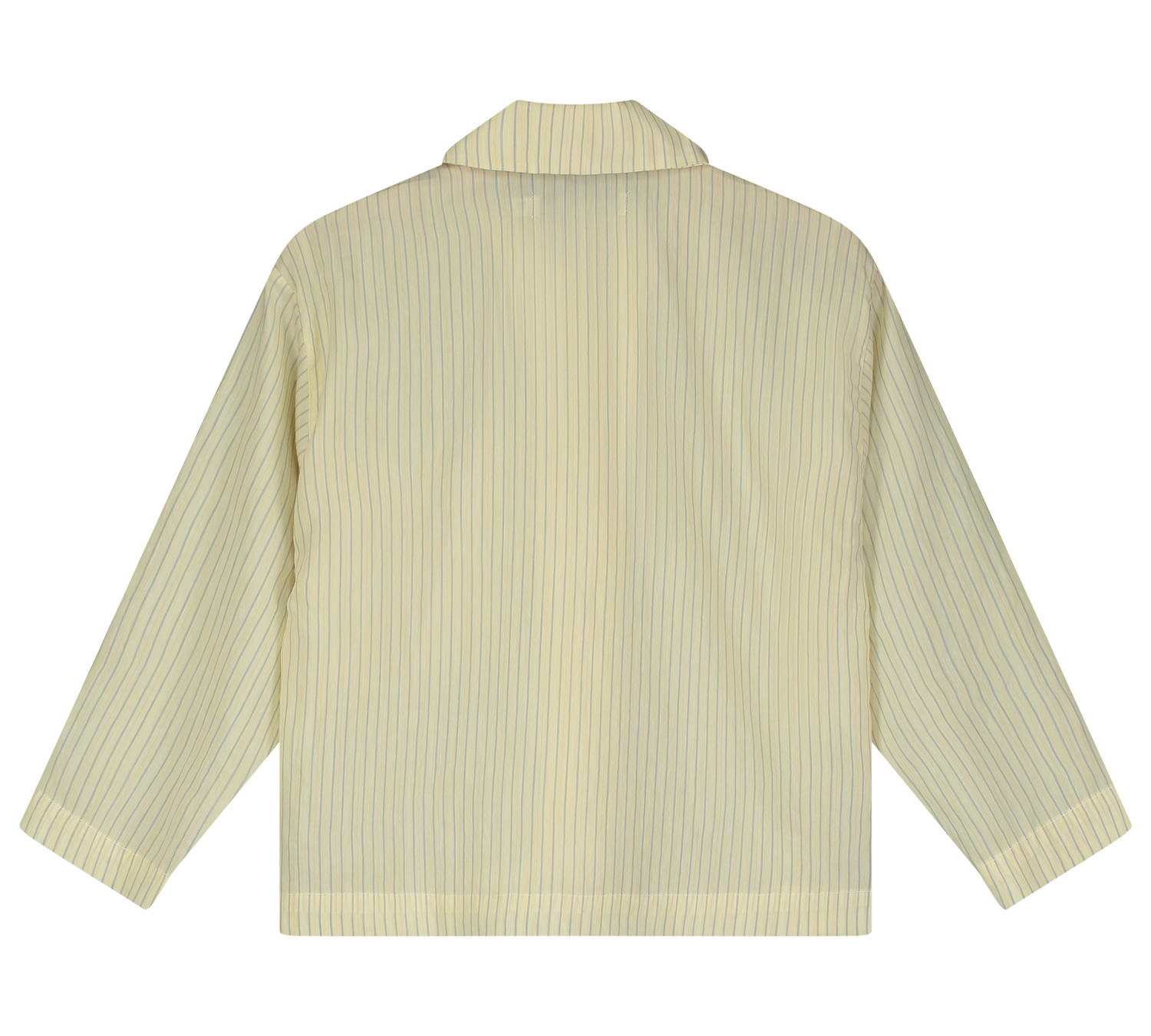 Tangerine Yellow Striped Bowling Shirt