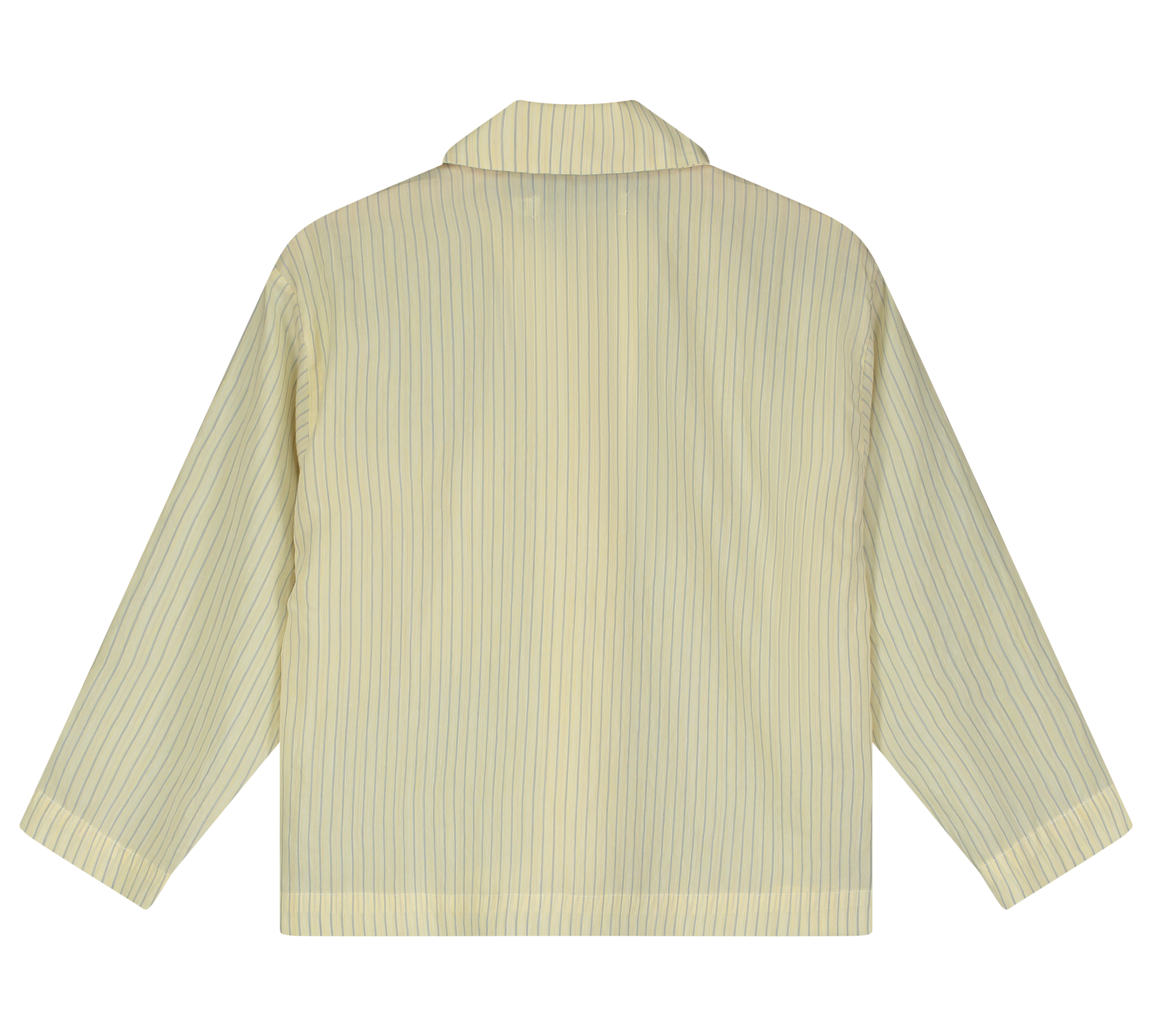 Tangerine Yellow Striped Bowling Shirt