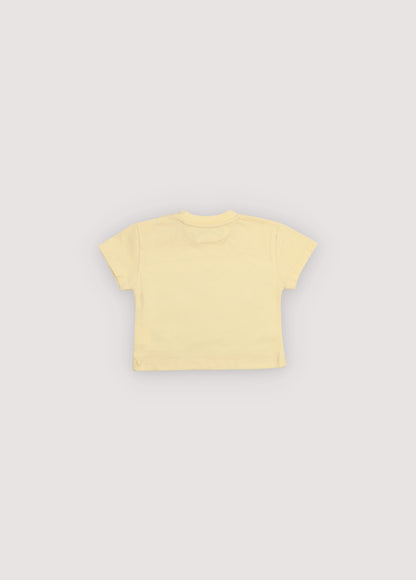The New Society Logo Baby T-Shirt Soft Lemon