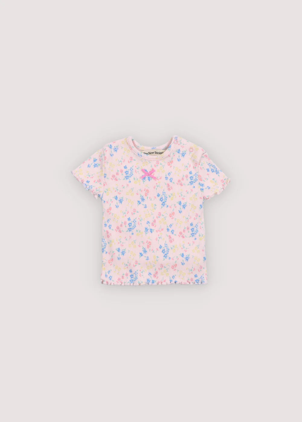 The New Society Rib Baby Tee Sabina Print