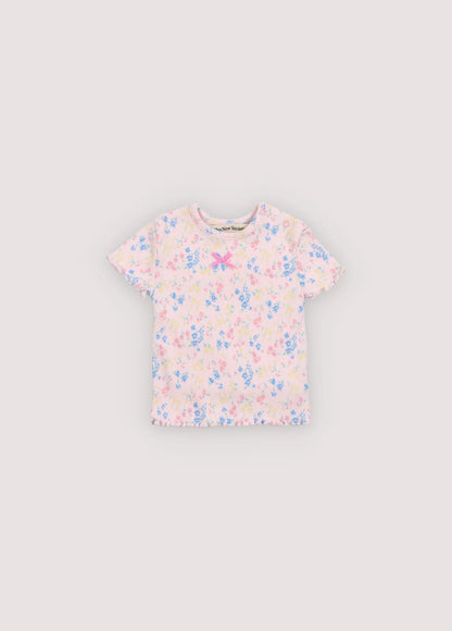 The New Society Rib Baby Tee Sabina Print
