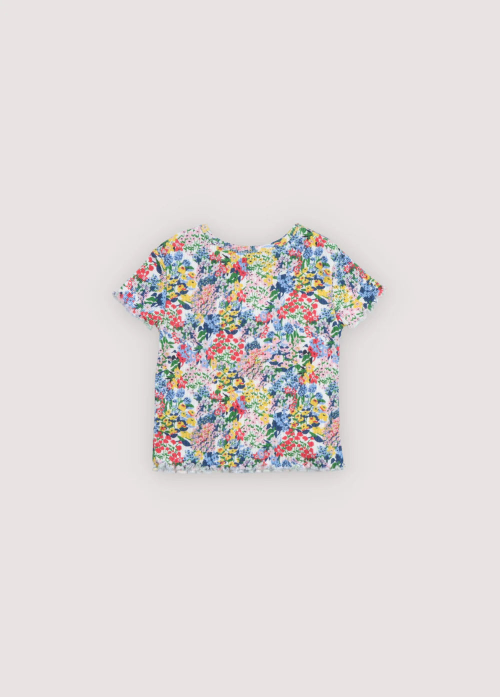 The New Society Rib Baby Tee Verbena Print