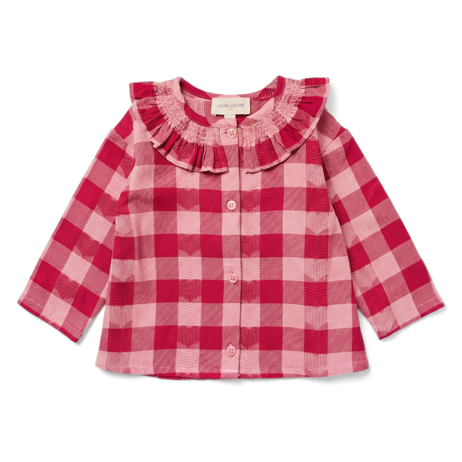 Louis Louise Baby Pink/Burgundy Nola Tunic