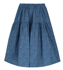 Tangerine Liberty Midi Skirt