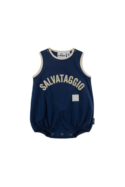 Loud Apparel Navy Romper