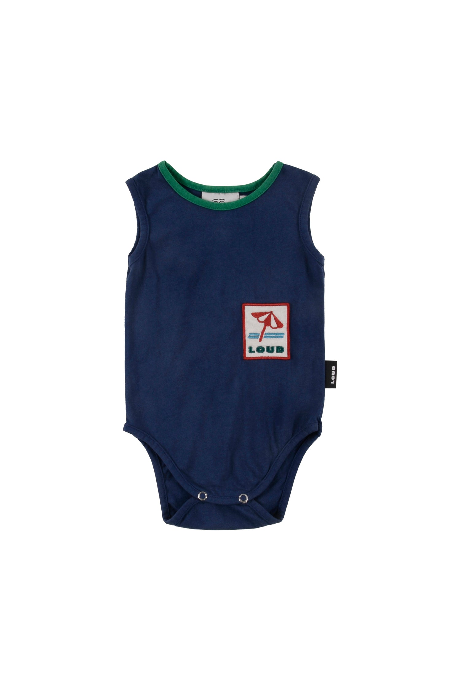 Loud Contrast Binding Neck Baby Body Suit
