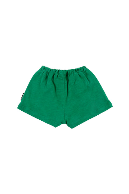 Loud Eyes Green Logo Shorts