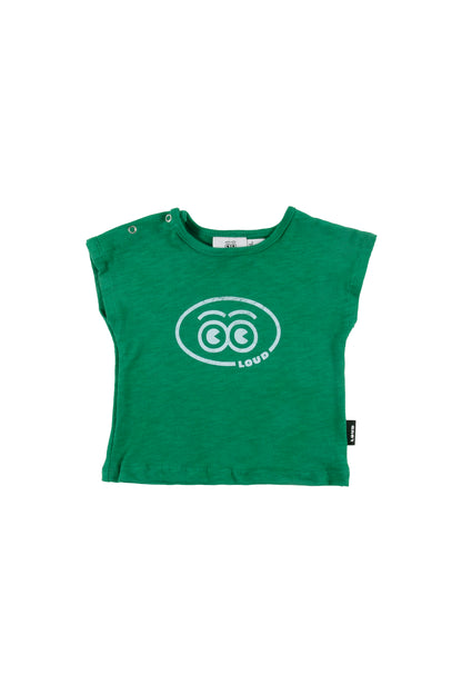 Loud Eyes Green Logo T-Shirt