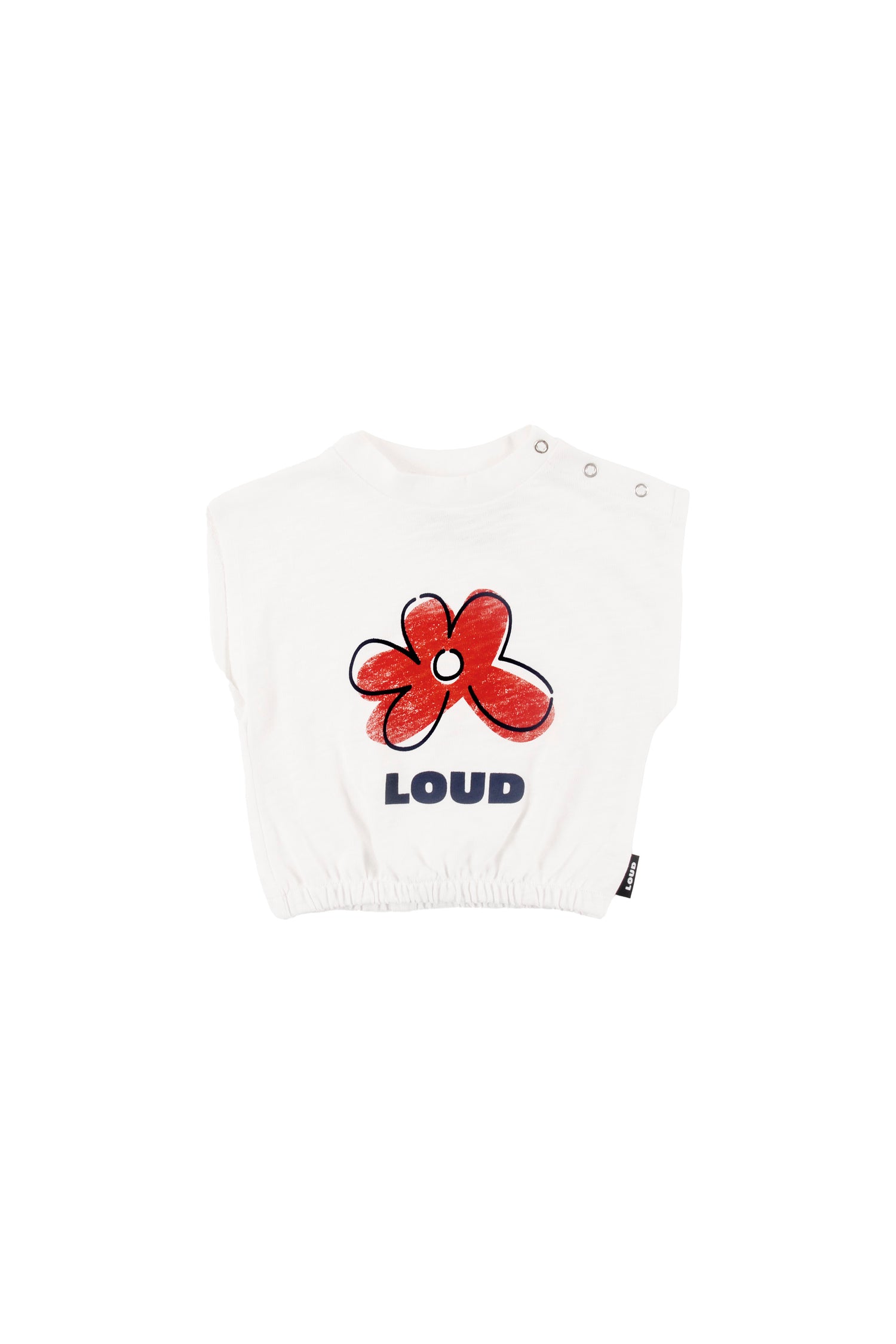 Loud Relaxed Fit Baby T-Shirt Flower Print