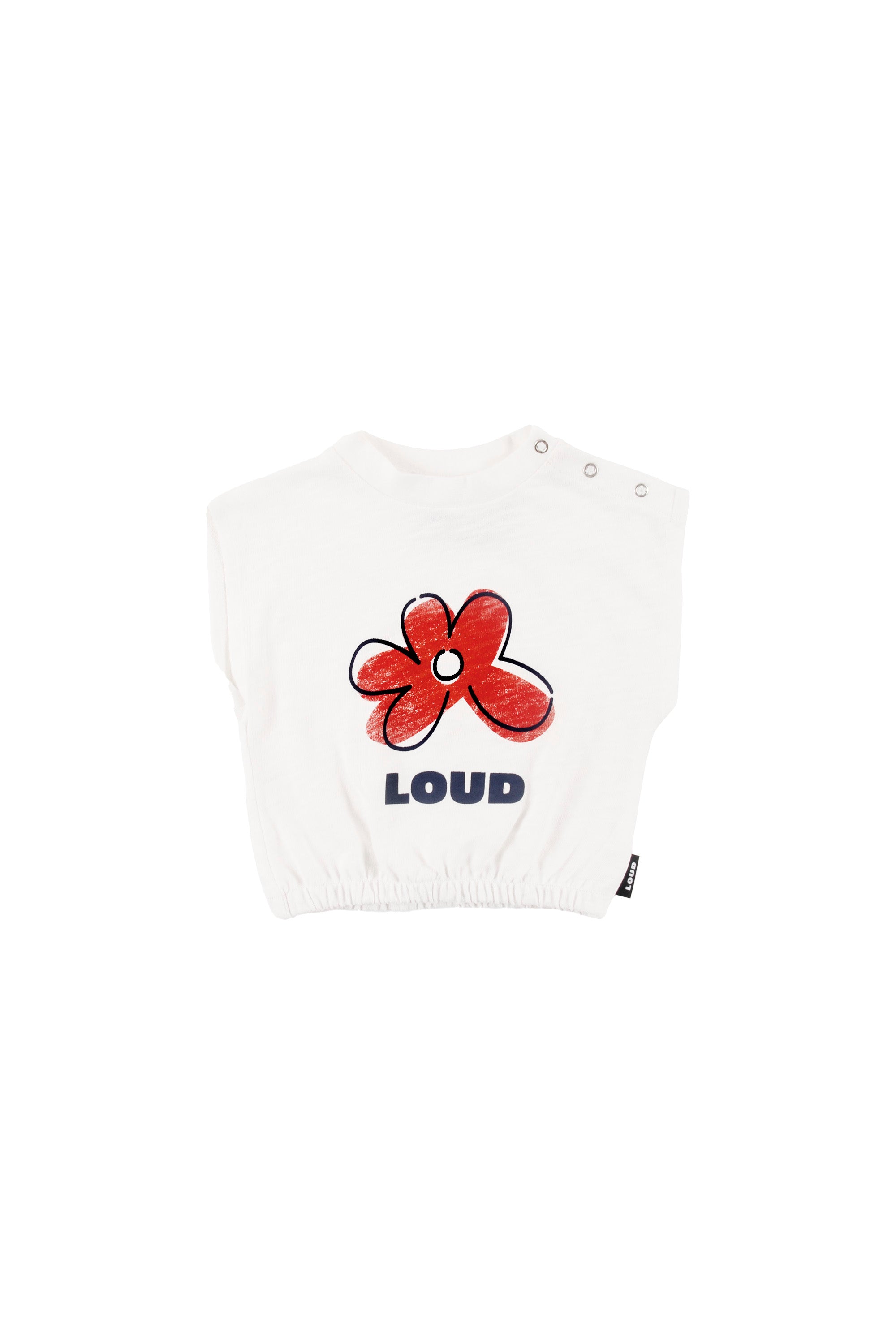 Loud Relaxed Fit Baby T-Shirt Flower Print