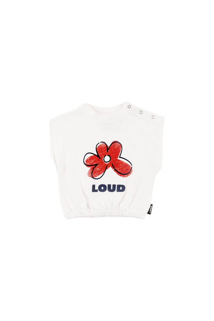 Loud Relaxed Fit Baby T-Shirt Flower Print