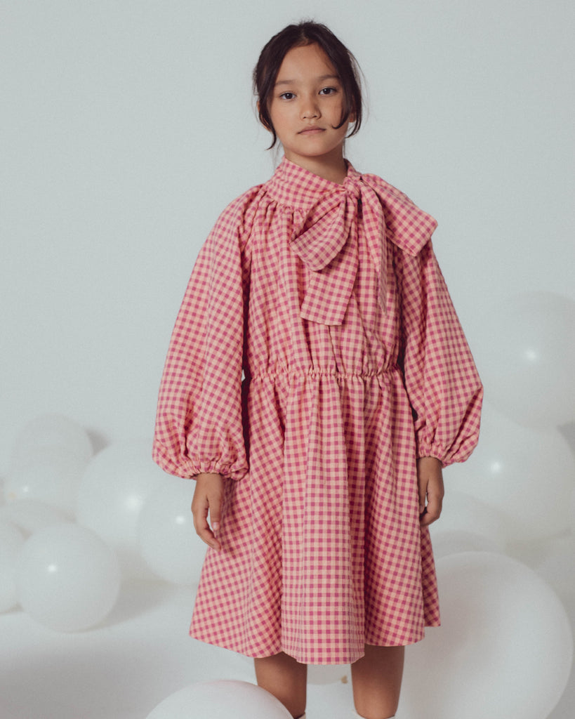 Unlabel Pink Checked Maggie Dress