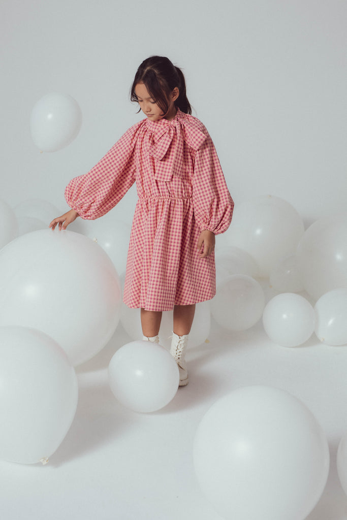 Unlabel Pink Checked Maggie Dress